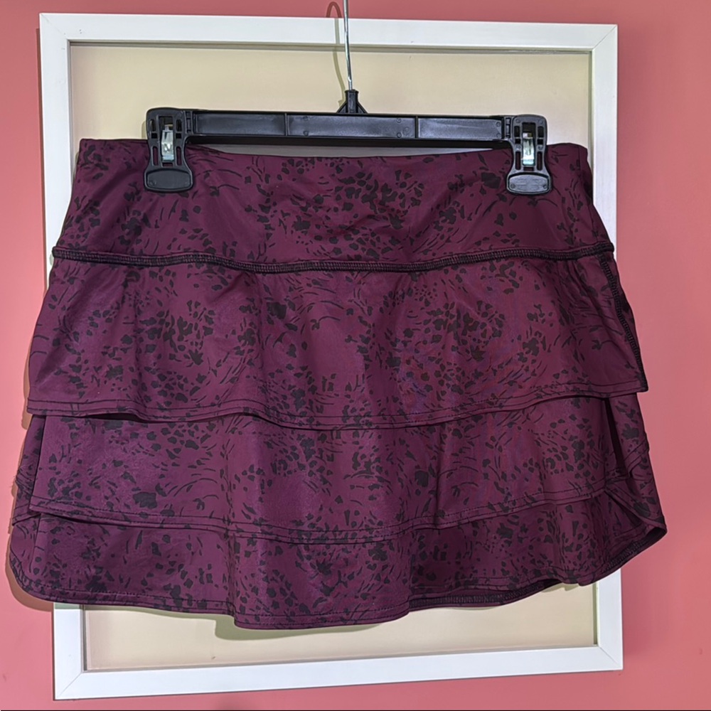 Athleta purple tiered garden swagger tennis SKORT